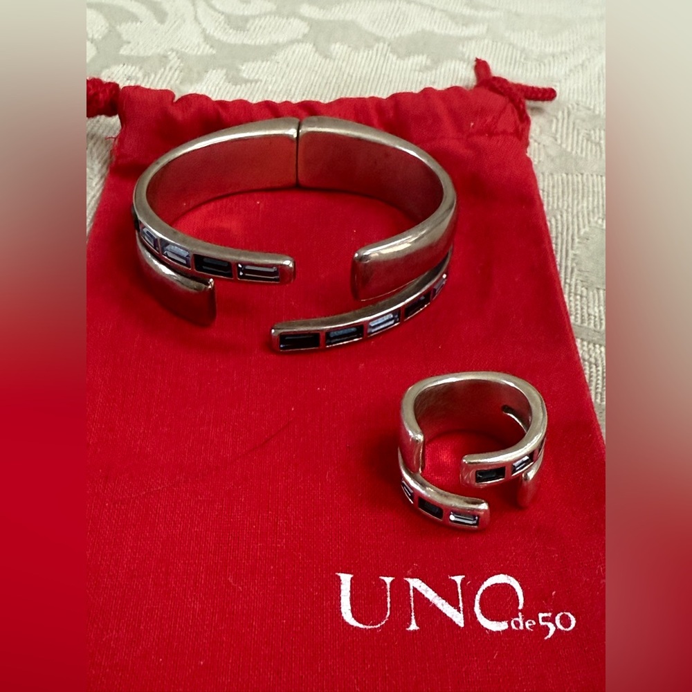 Uno de 50 Bracelet and Ring set